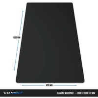 Titanwolf - XXXL Übergröße Mauspad 1600 x 800 mm - XXXL Großformat - Schreibtischunterlage - gummierte Rückseite - rutschfest und abwaschbar - Ga Titanwolf - XXXL Übergröße Mauspad 1600 x 800 mm - XXXL Großformat - Schreibtischunterlage - gummierte Rückseite - rutschfest und abwaschbar - Ga