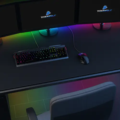 Titanwolf - XXXL Übergröße Mauspad 1200 x 800 mm - XXXL Großformat - Schreibtischunterlage - gummierte Rückseite - rutschfest und abwaschbar - Ga Titanwolf - XXXL Übergröße Mauspad 1200 x 800 mm - XXXL Großformat - Schreibtischunterlage - gummierte Rückseite - rutschfest und abwaschbar - Ga