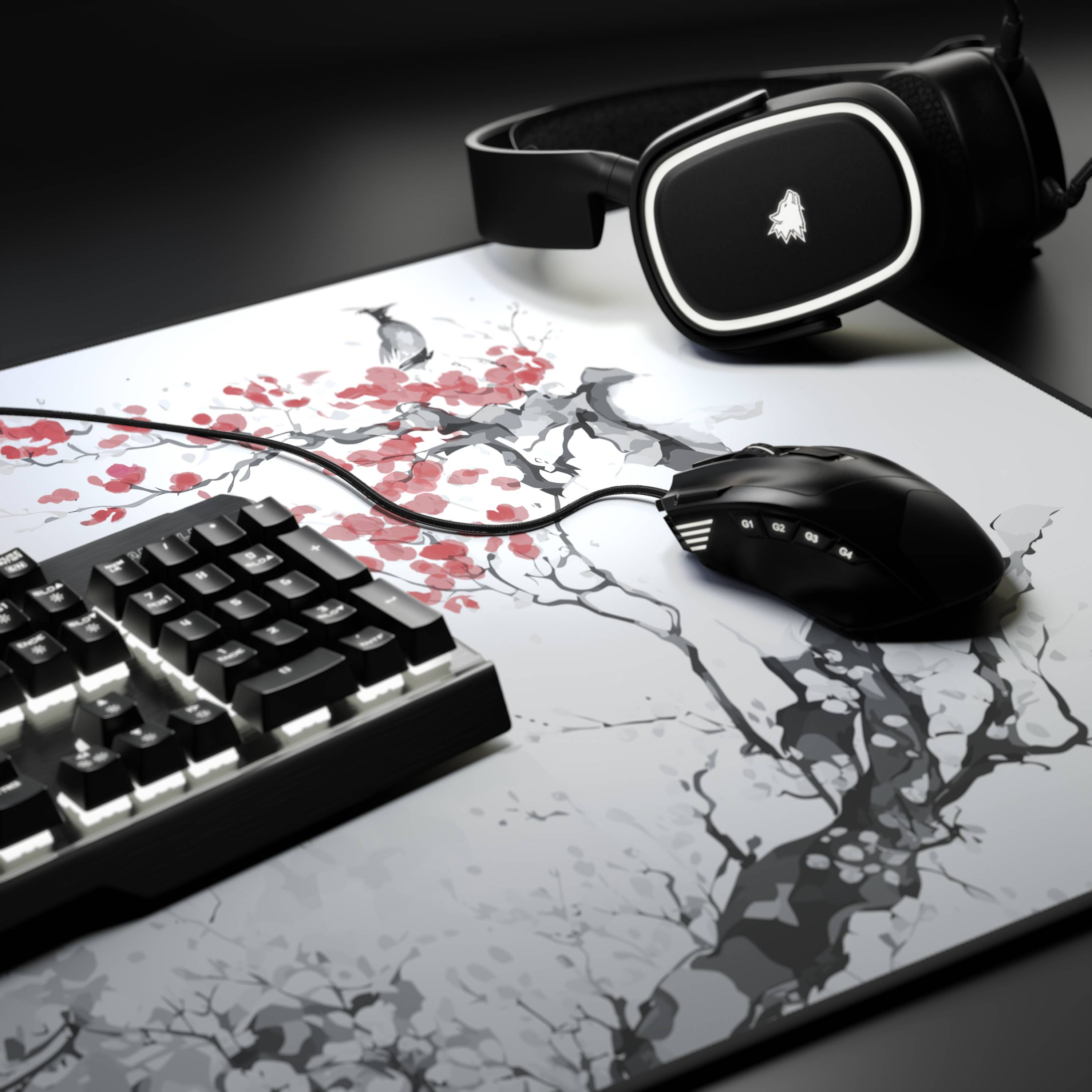 Titanwolf XXL Speed Gaming Mauspad Titanwolf Schwarz 900 x 400mm, XXL Mousepad, Tischunterlage Large Size, verbessert Präzision und Geschwindigkeit