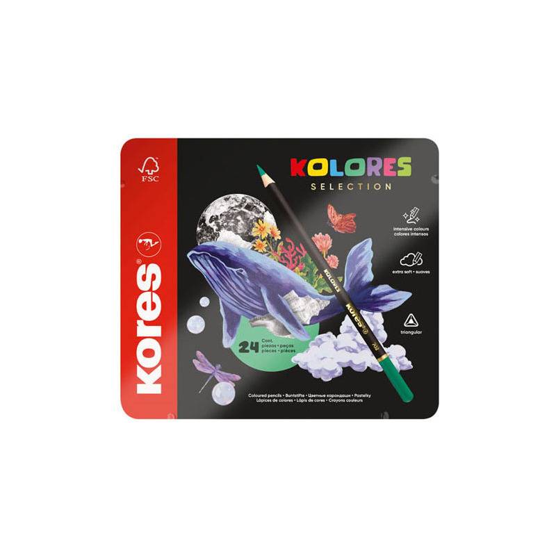 Kores Dreikant-Buntstifte "KOLORES SELECTION", 24er Etui
