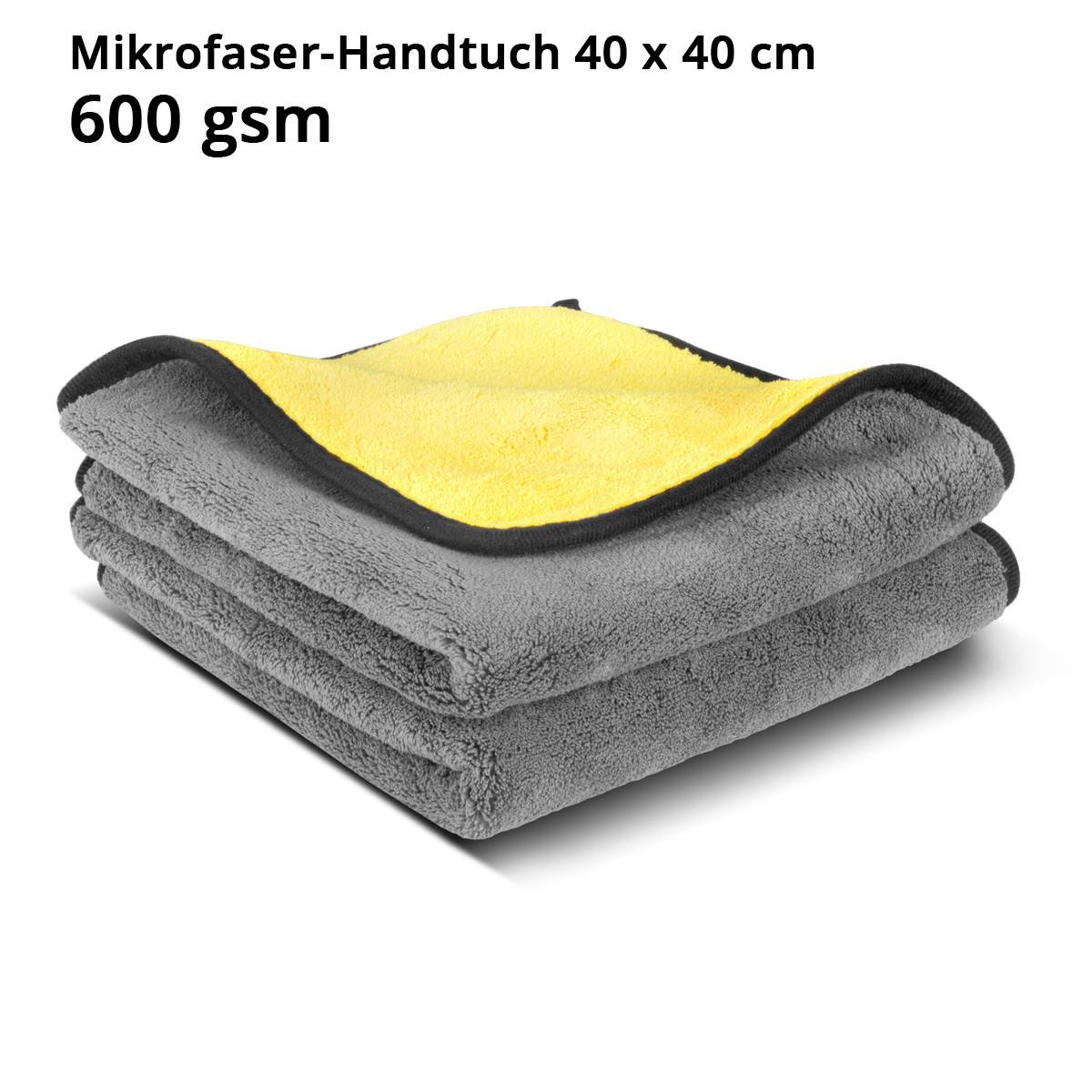 STAHLWERK Mikrofaser-Handtuch 10er Set doppelseitig 40 x 40 cm 600 gsm