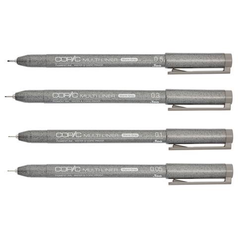 Copic Multiliner warm grey 4St s