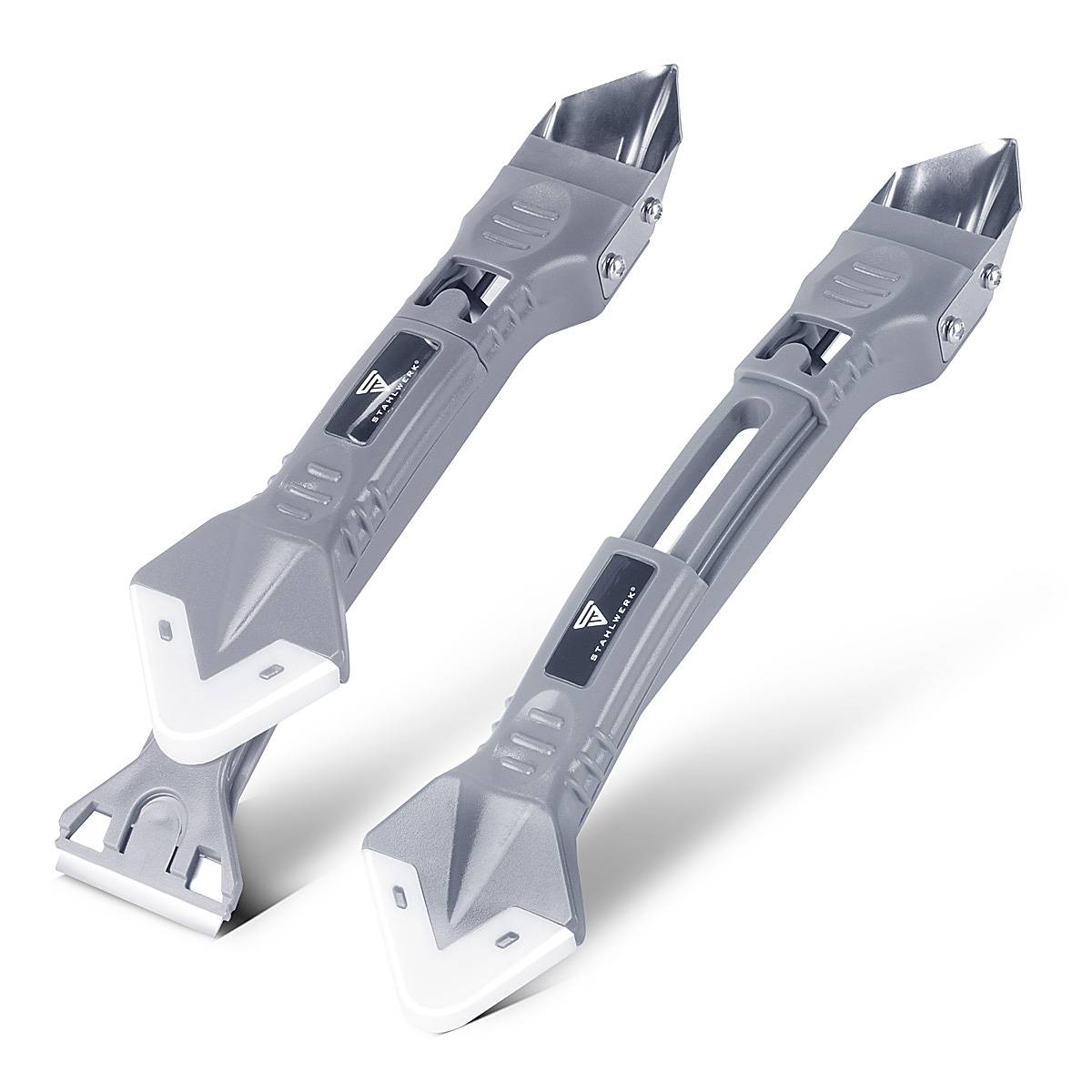 STAHLWERK Silikon-Fugenwerkzeug 5-in-1 Silikon-Spachtel | Silikon-Schaber