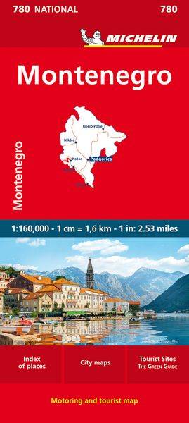 Montenegro - Michelin National Map 780