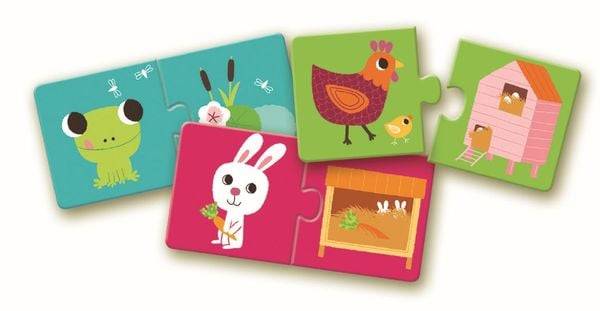 Djeco - Duo Puzzle: Habitat