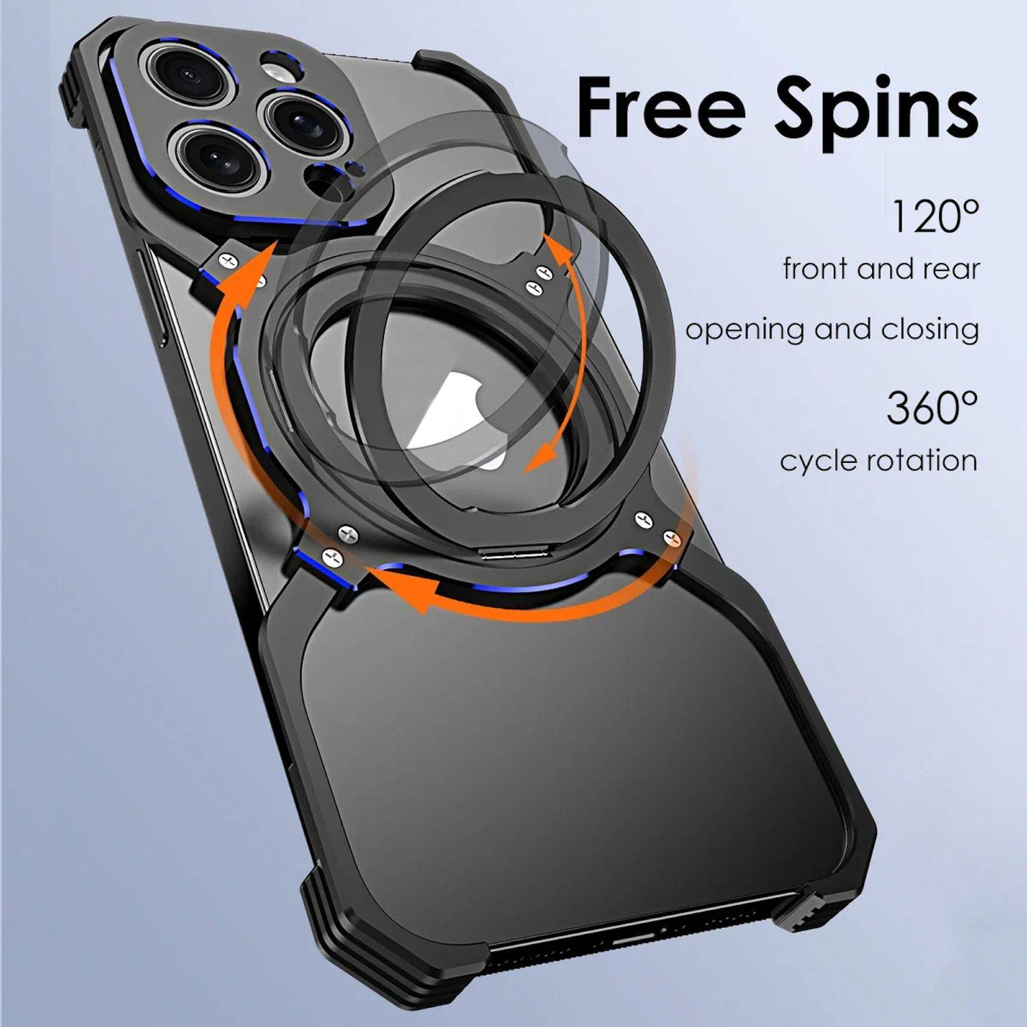 Für Apple iPhone 15 Pro Luxus Rahmen Metall Magsafe Case Hülle Schwarz