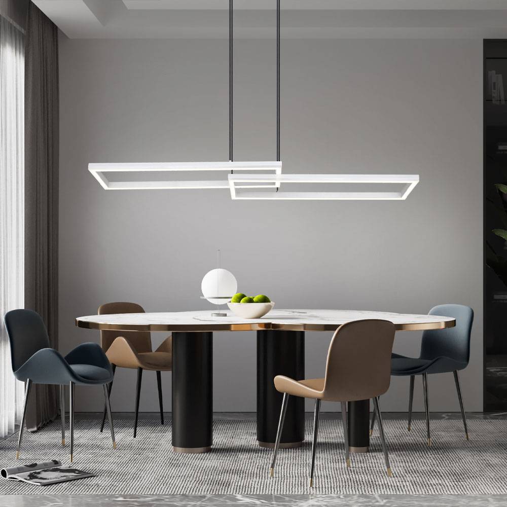 Hängelampe Wohnzimmerlampe Pendelleuchte Deckenlampe Esszimmerleuchte, Metall Kunststoff silber, Fernbedienung dimmbar RGB LED Rainbow Effekt, 1x