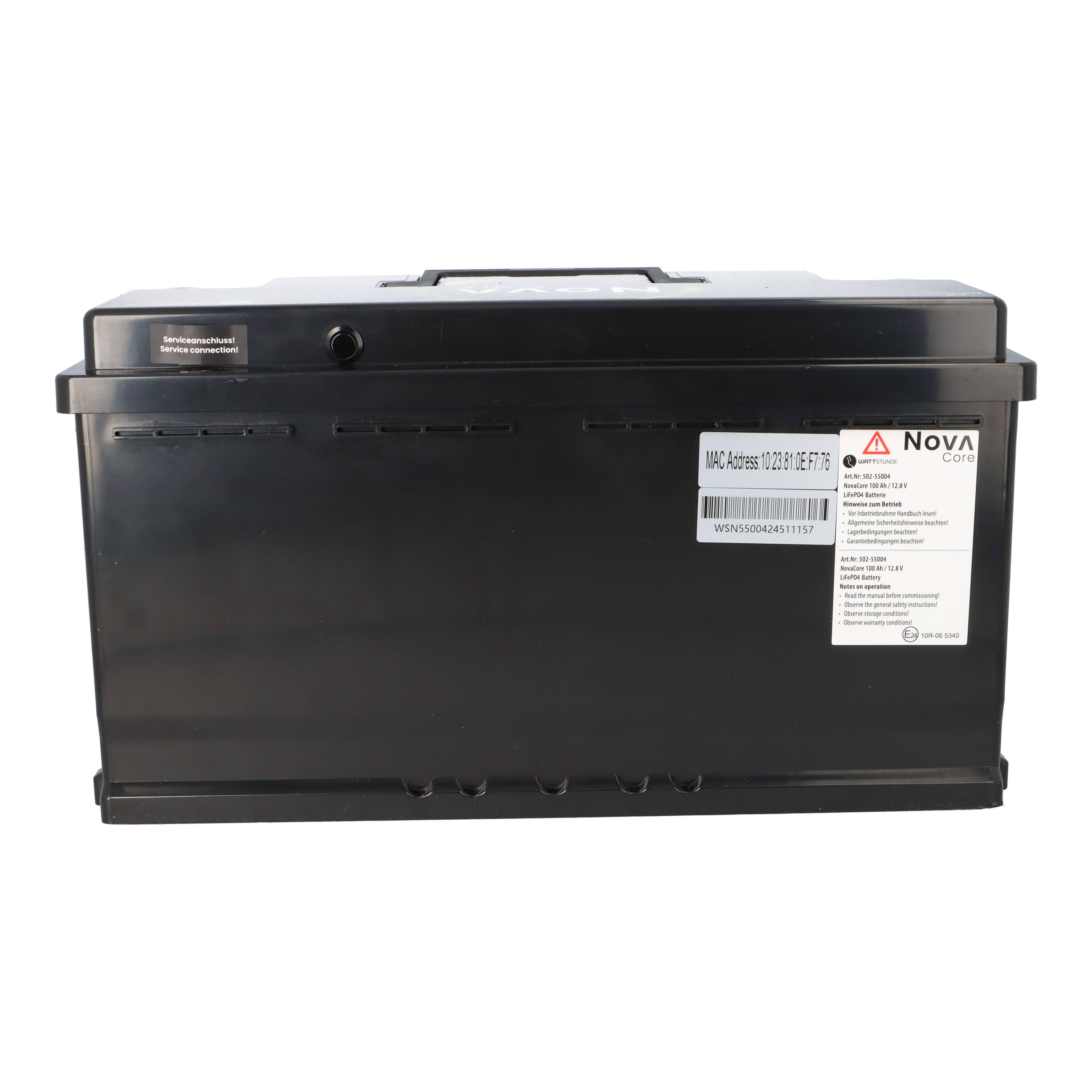 WATTSTUNDE NOVA Core Batterie 12,8V 100Ah 1280Wh LiFePO4