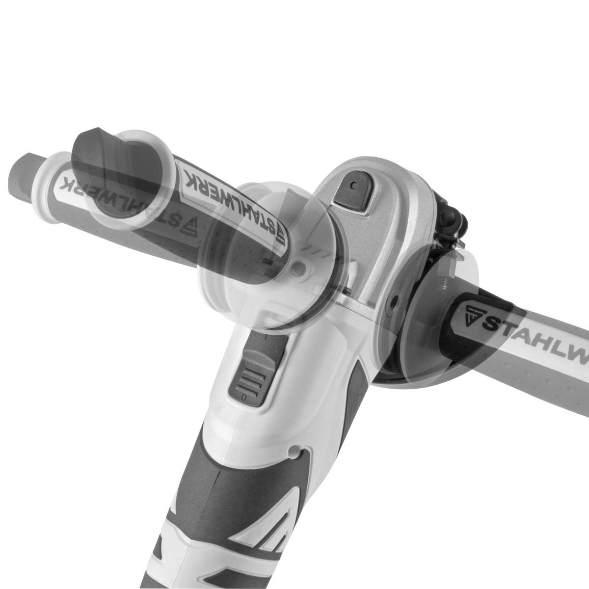 STAHLWERK Brushless Akku Winkelschleifer AWS-20 ST ohne Akku, 0 - 7500 min-1