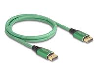 DELOCK - DisplayPort Kabel 16K 60 Hz 1 m grün Metall