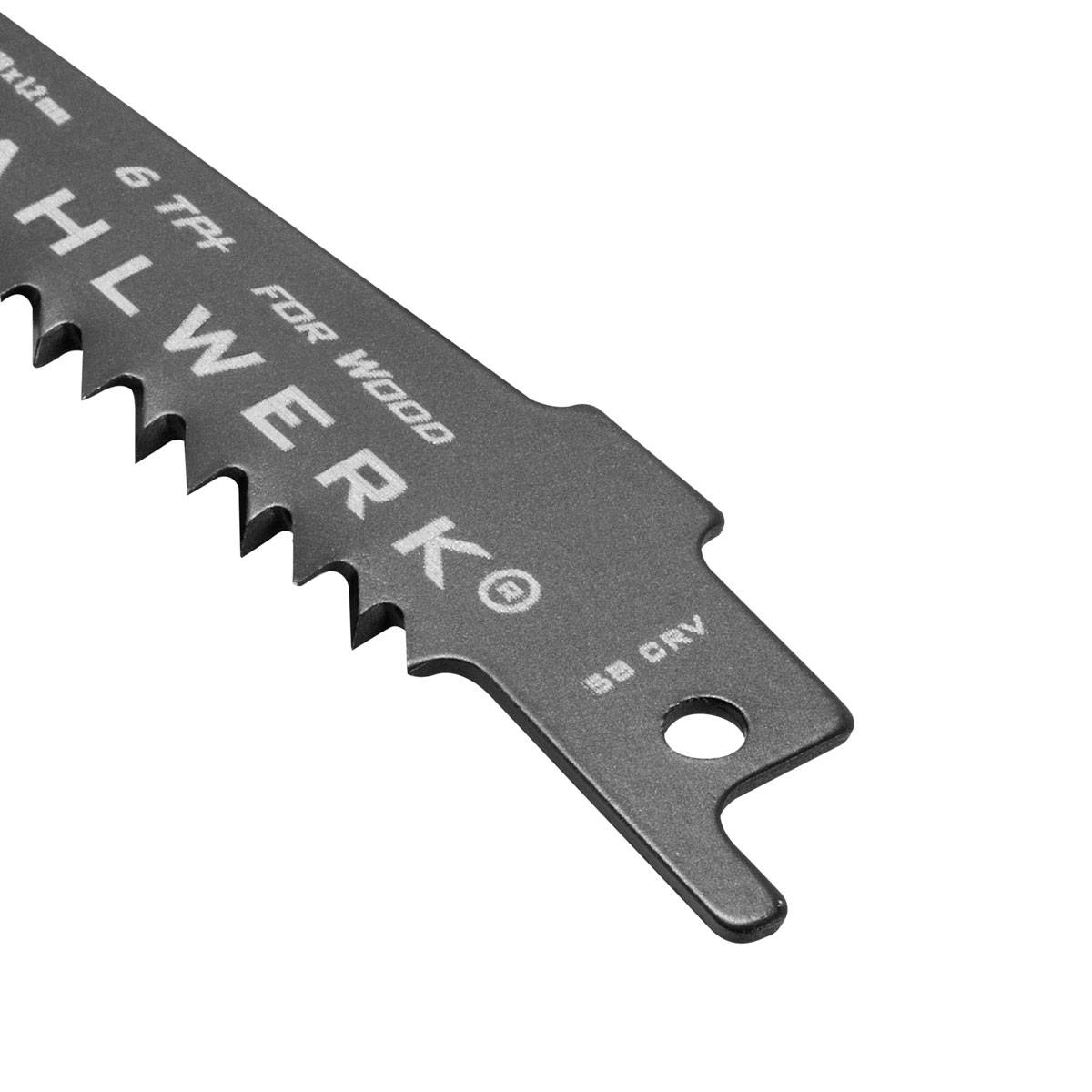 STAHLWERK Holz-Sägeblatt 6er Set 150 x 19 x 1,2 mm für Sägen 1/2 Zoll Aufnahme