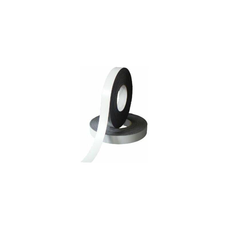 rillprint Magnetband, 40 mm x 5 m, weiß