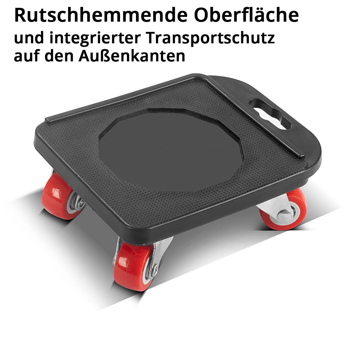 STAHLWERK Möbeltransport Set 4 Transportroller und 1 praktischer Möbelheber