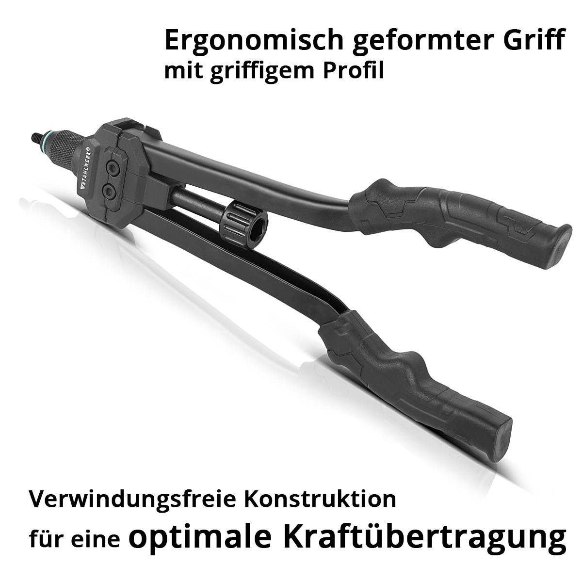 STAHLWERK Blindnietzangen Set NZ-16 ST Nietzange | Nietmutternzange