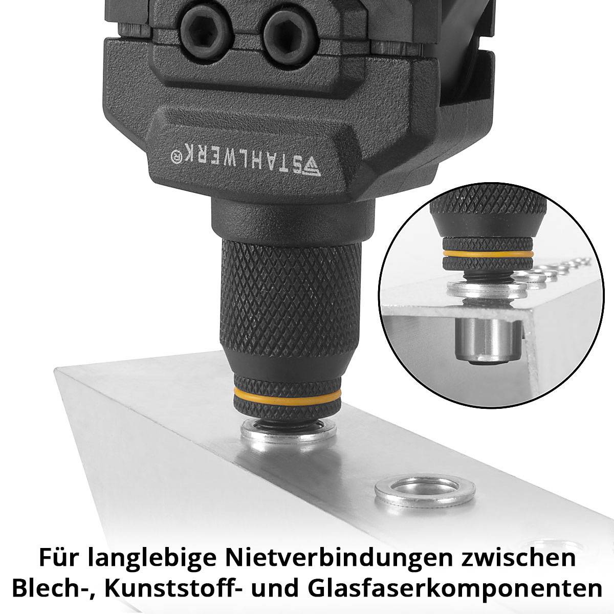 STAHLWERK Blindnietzangen Set NZ-16 ST Nietzange | Nietmutternzange