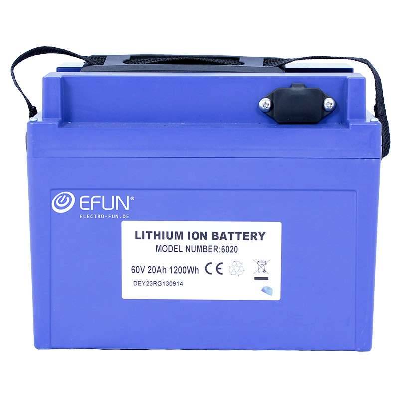 Li-Ion Akku 60 Volt 20 Ah für Elektromobile, Seniorenmobile und mehr inkl. Ladegerät