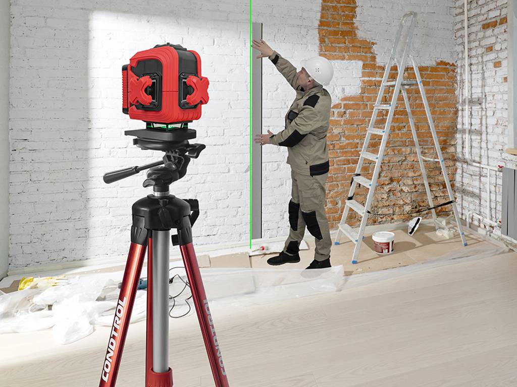 3D-Kreuzlinienlaser Boden 3D