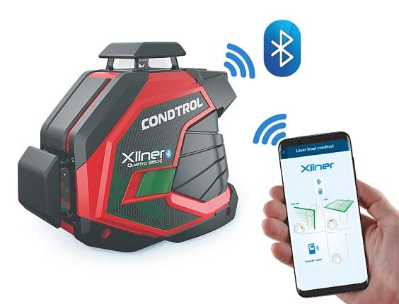 2 x 360° -Kreuzlinienlaser Xliner Quattro 360G
