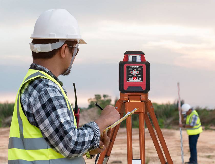 Horizontaler & vertikaler Rotationslaser mit ROTEM Laserstrahl Easy Roto HVR