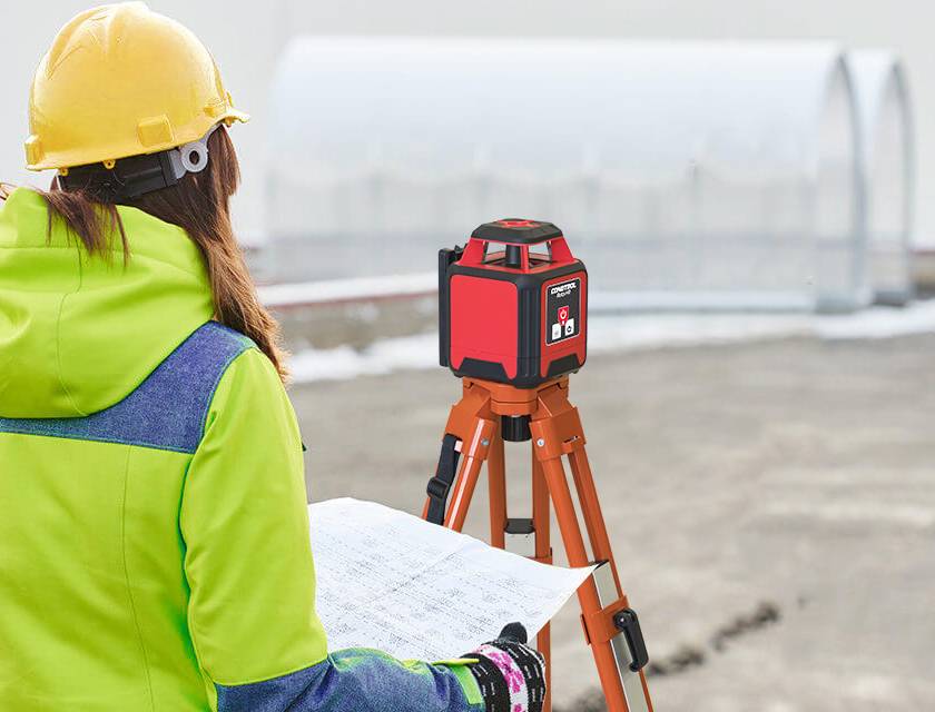 Horizontaler Rotationslaser mit ROTEM Laserstrahl Roto HR