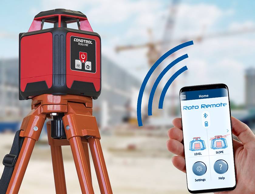 Horizontaler Rotationslaser mit ROTEM Laserstrahl Roto HR