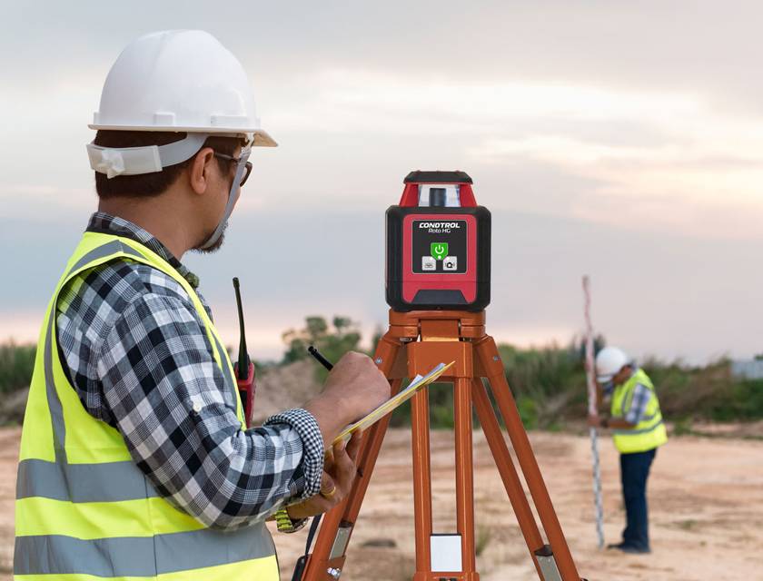 Horizontaler Rotationslaser mit GRÜNEM Laserstrahl Roto HG