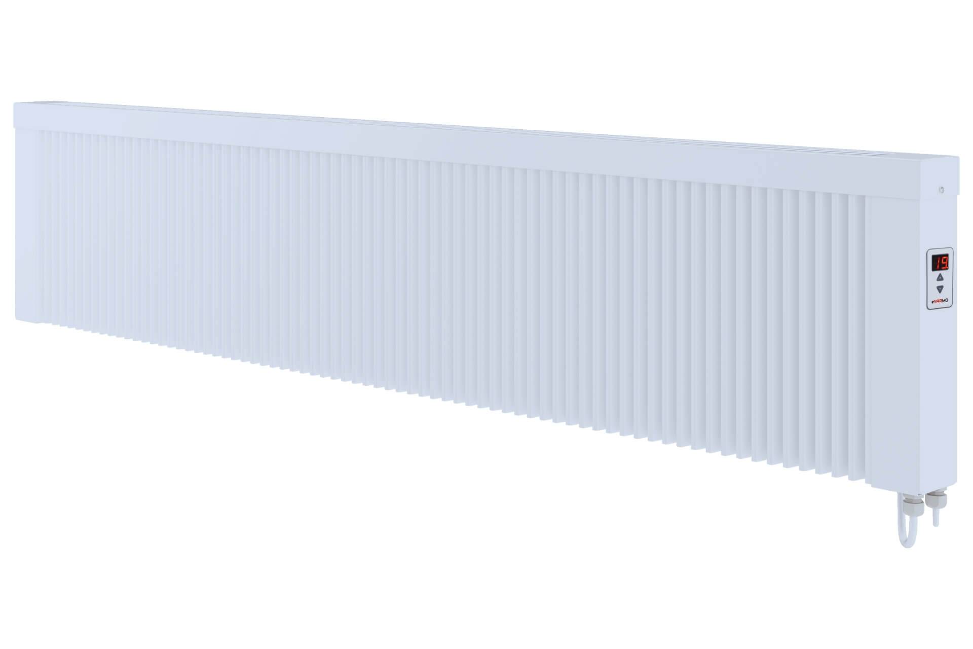 Elektroheizung areo direct base niedrige Flächenspeicherheizung 2000 Watt - simples Thermostat - Appsteuerung ohne Zusatzhardware möglich von eVARM