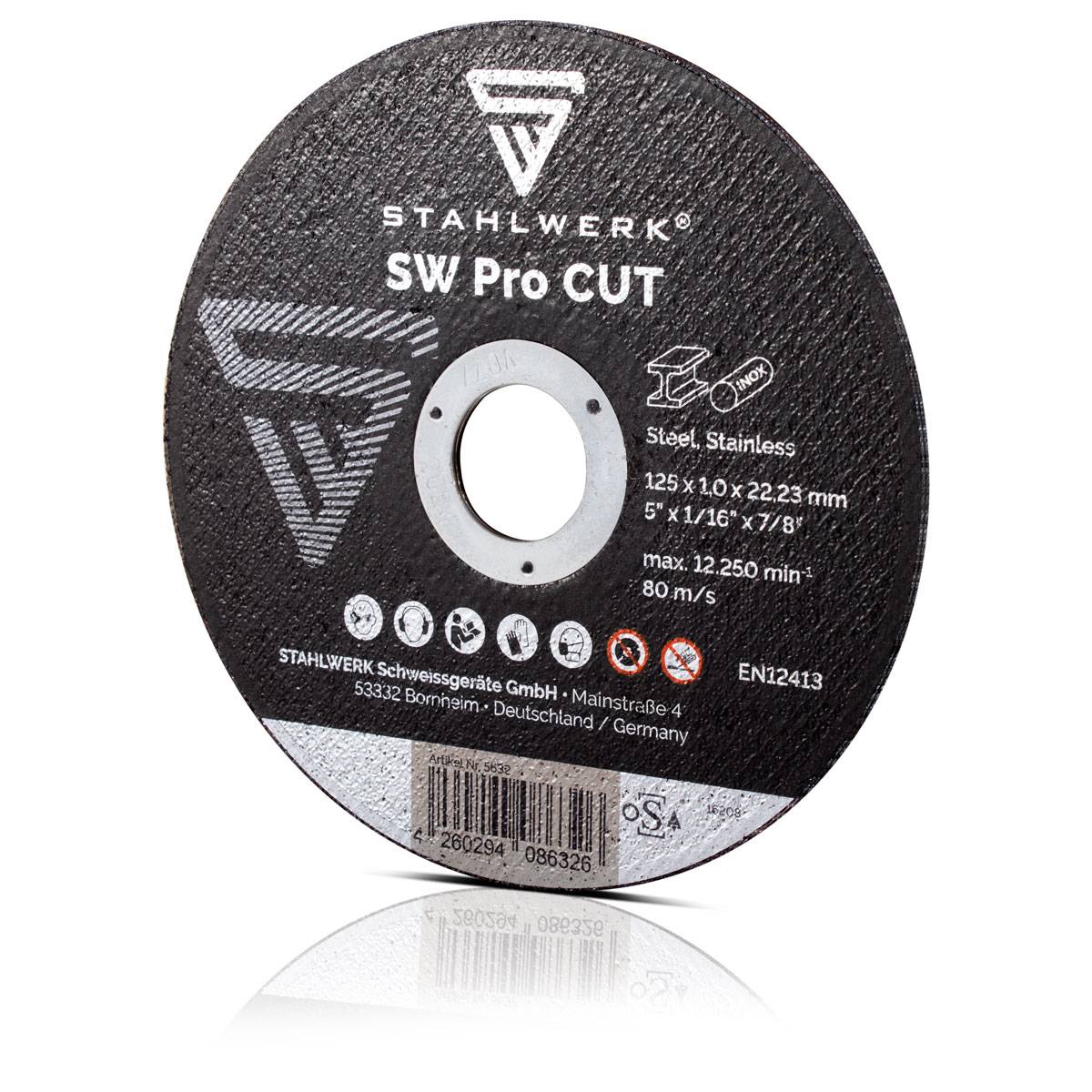 STAHLWERK Trennscheibe SW Pro CUT 25er Set 125 x 1,0 x 22,23 mm