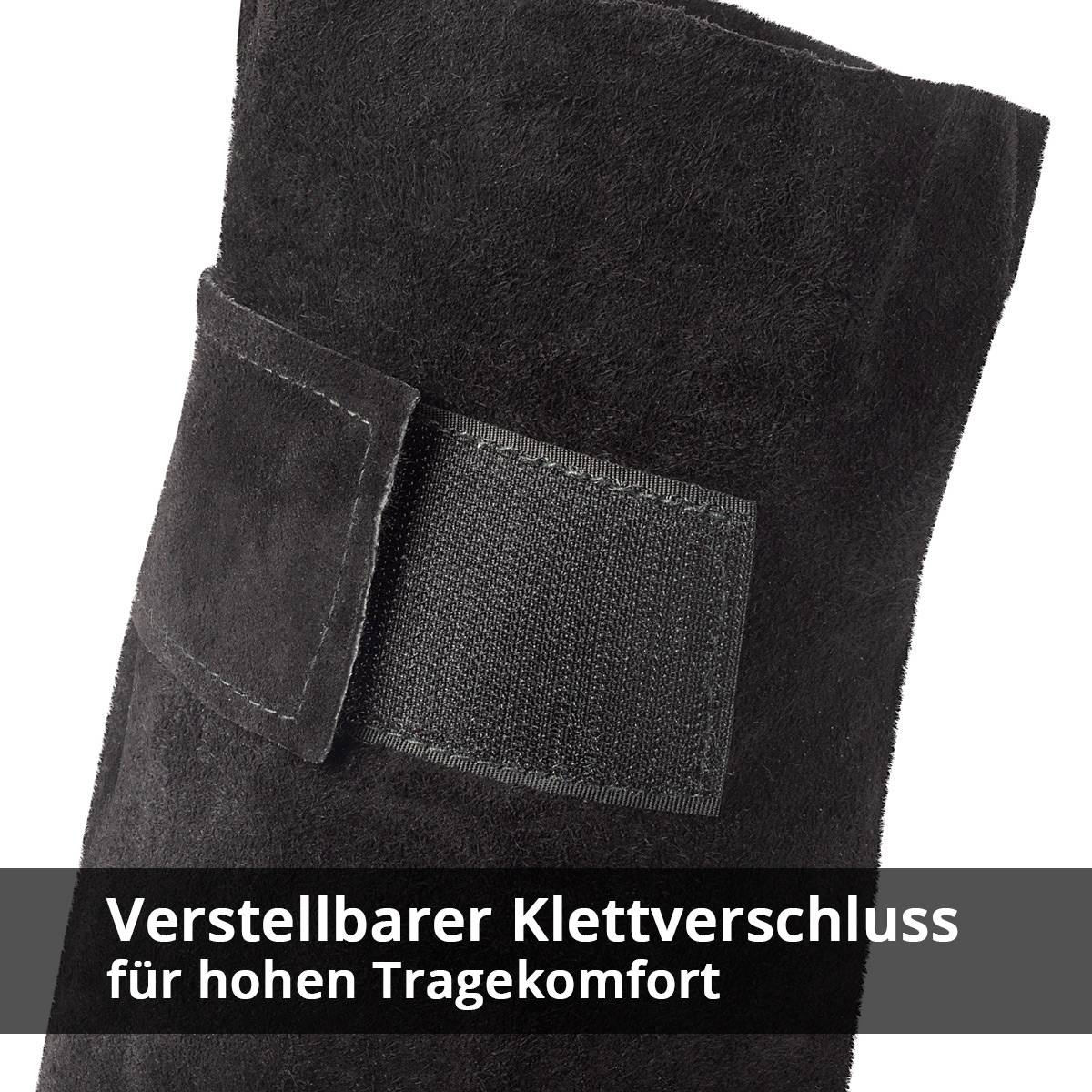 STAHLWERK Schweißerärmel mit Klettverschluss aus hochwertigem Spaltleder