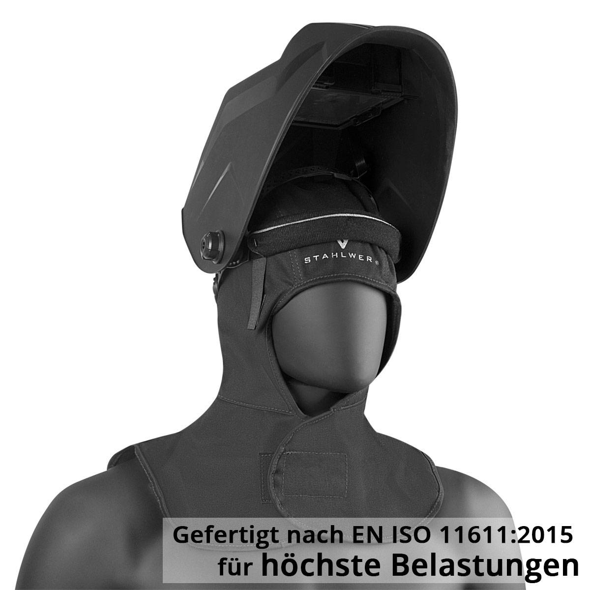 STAHLWERK Schweißhaube flammhemmende Schweißerschutzkleidung zum Schweißen