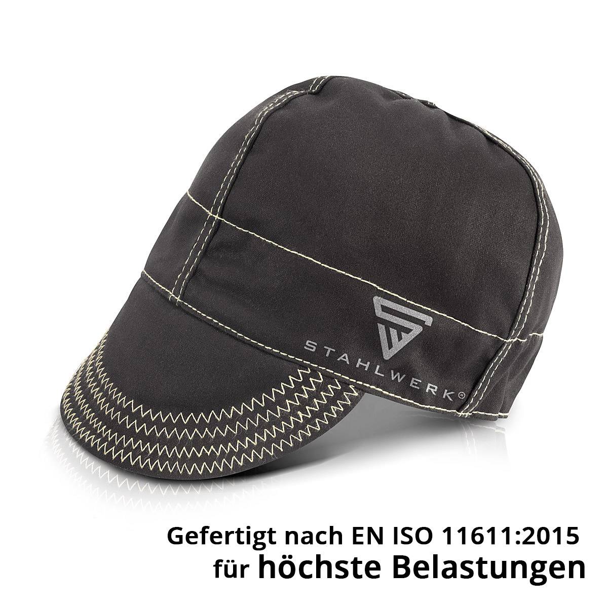 STAHLWERK Schweißerkappe flammhemmende Schweißerschutzkleidung zum Schweißen