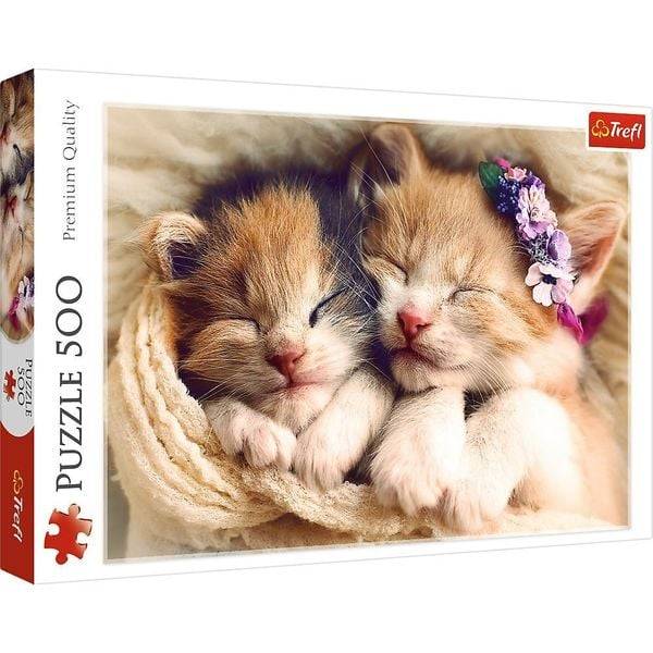 Trefl - Puzzle - Schlafende Katzen, 500 Teile
