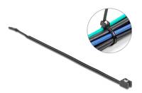 DELOCK - Kabelbinder VPE 50 selbstschneidend L 370 x B 4.8 mm schwarz