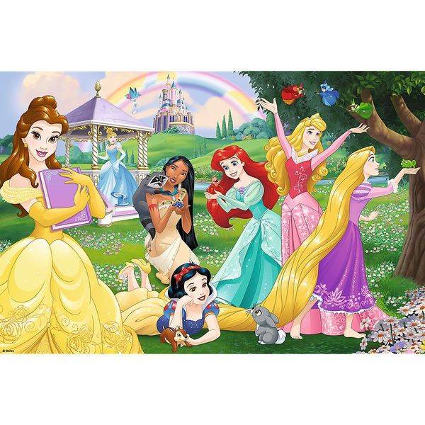 Primo Super Maxi Puzzle 24 Teile und Malvorlage Disney Princess