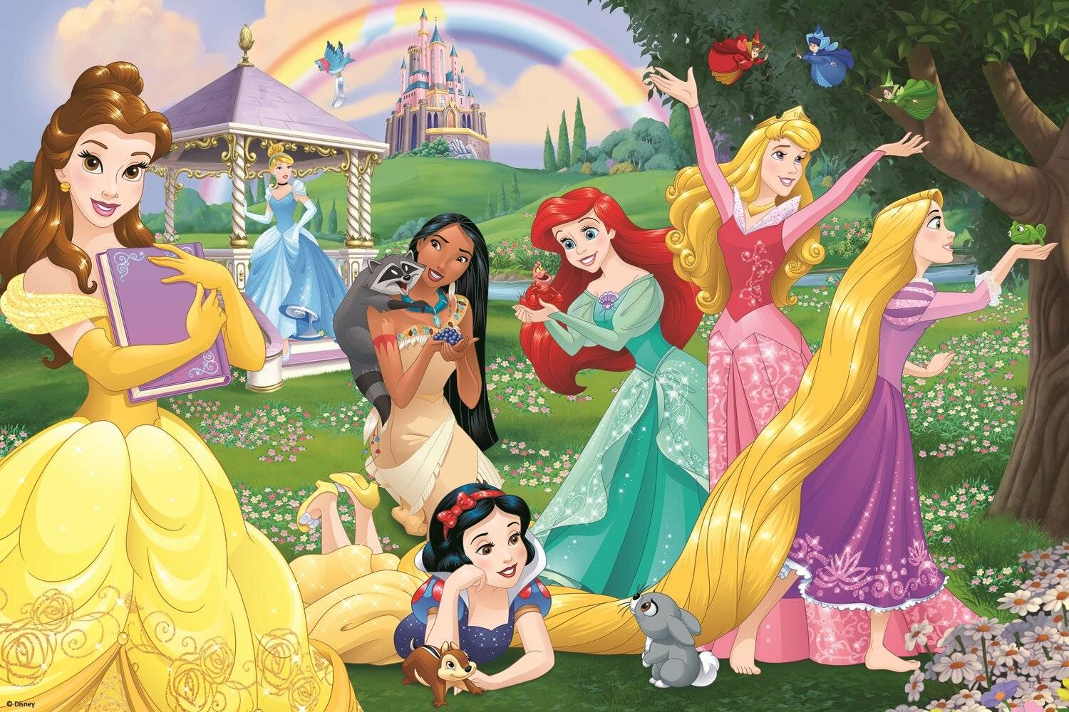 TREFL Wendepuzzle Happy Princesses SUPER MAXI 24 Teile