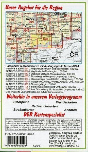 Westerzgebirge 1 : 35 000. Wander-, Ski- und Radwanderkarte