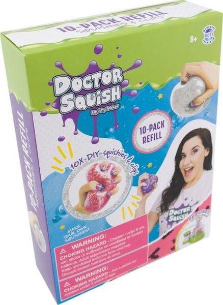 Doctor Squish 38687 Squishy Pack - 10 Pack Balloon Refill