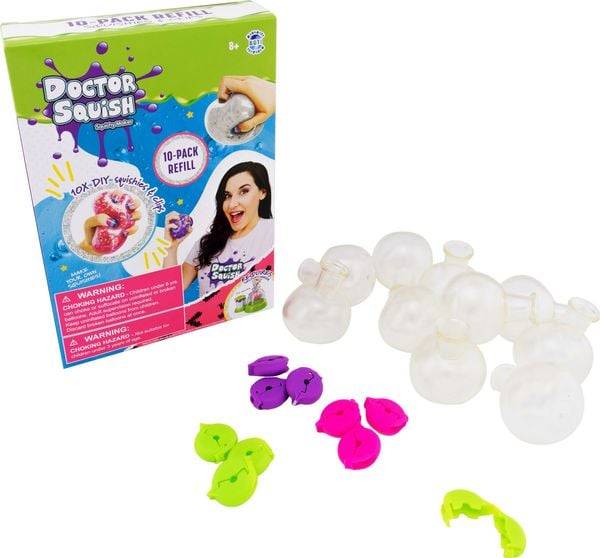Doctor Squish 38687 Squishy Pack - 10 Pack Balloon Refill