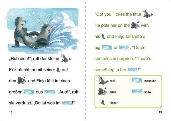 Bildermaus - Mit Bildern Englisch lernen - Geschichten vom kleinen Seehund - Little Seal Stories
