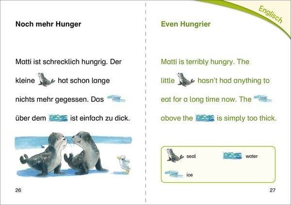 Bildermaus - Mit Bildern Englisch lernen - Geschichten vom kleinen Seehund - Little Seal Stories