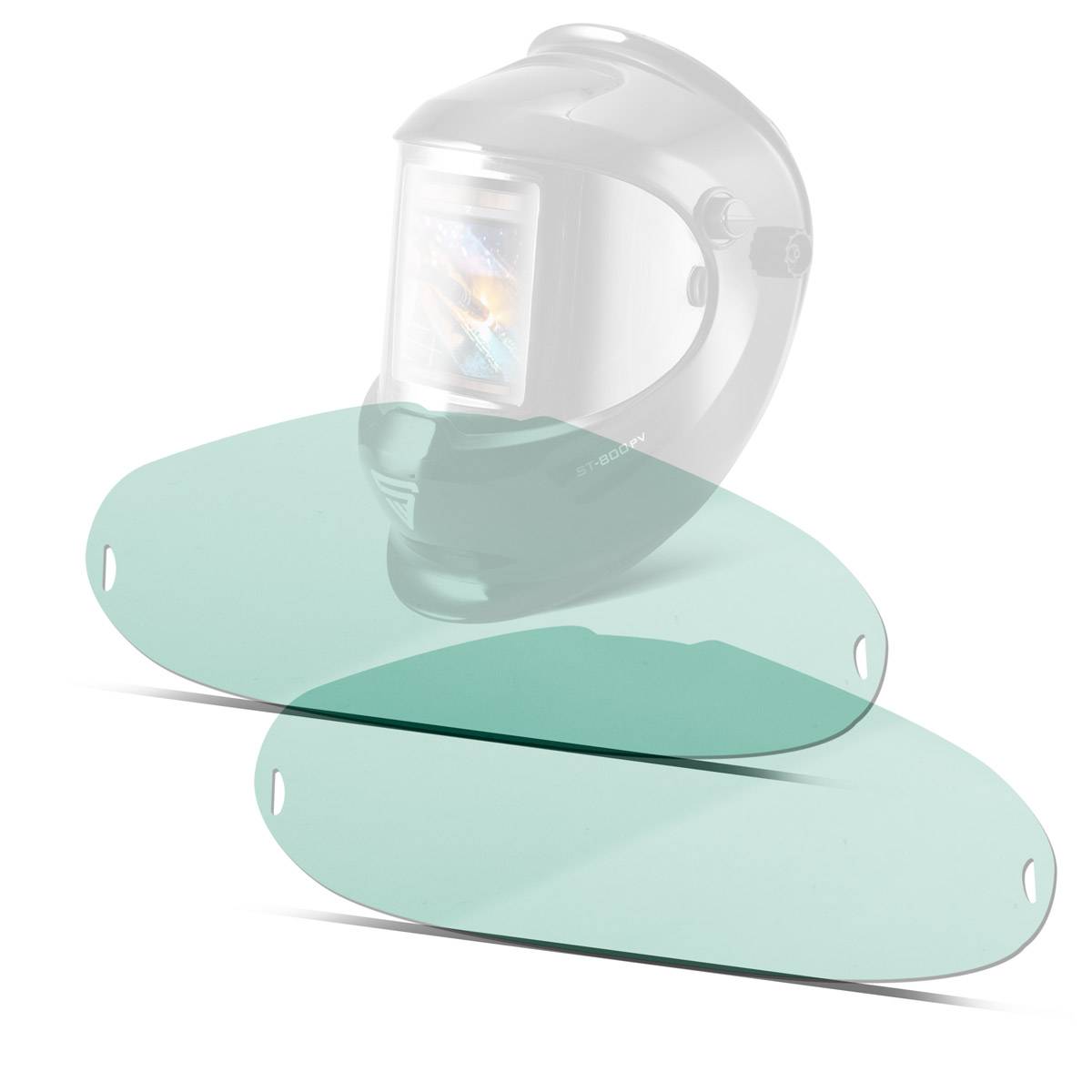 STAHLWERK Vorsatzscheiben 2er Set Schweißhelm Ersatzscheiben ST 800 PV