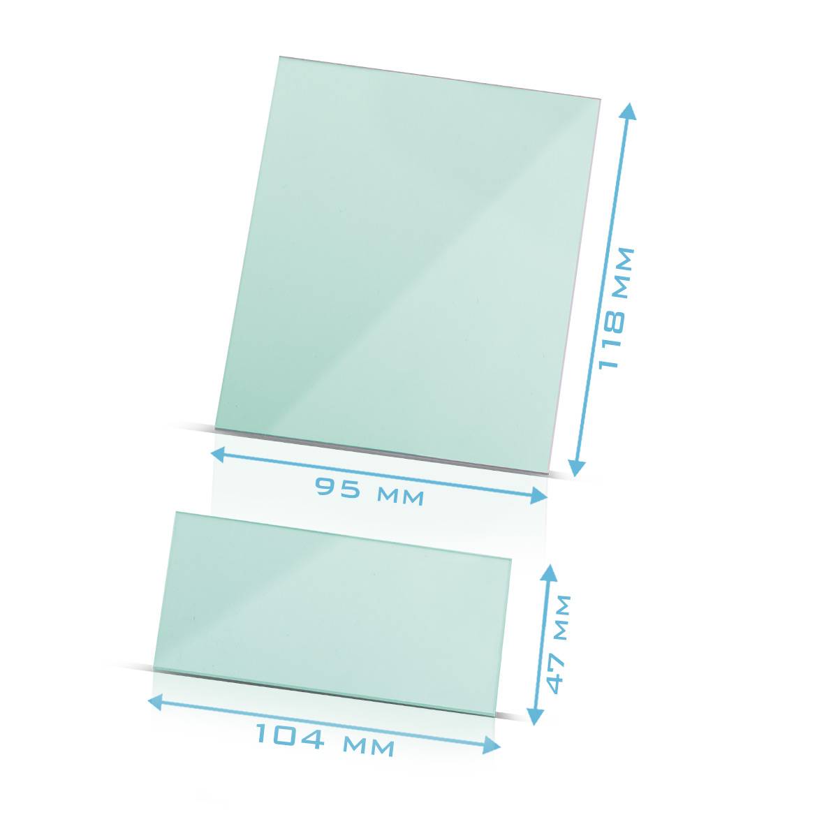 STAHLWERK Vorsatzscheiben 4er Set Schweißhelm Ersatzscheiben ST 450 R RC