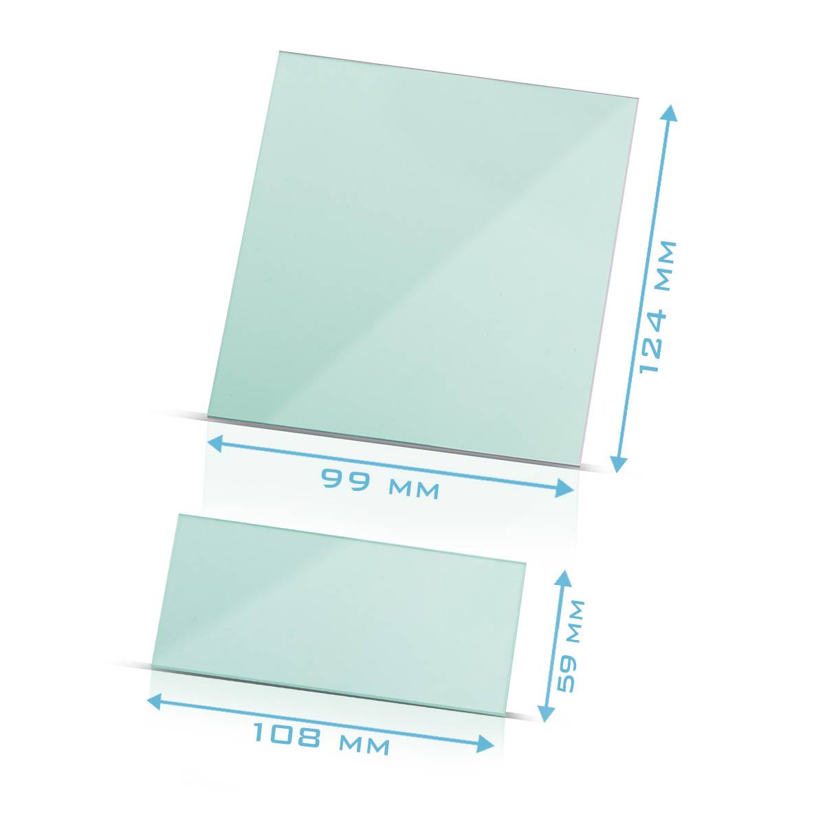 STAHLWERK Vorsatzscheiben 4er Set Schweißhelm Ersatzscheiben ST 550 L