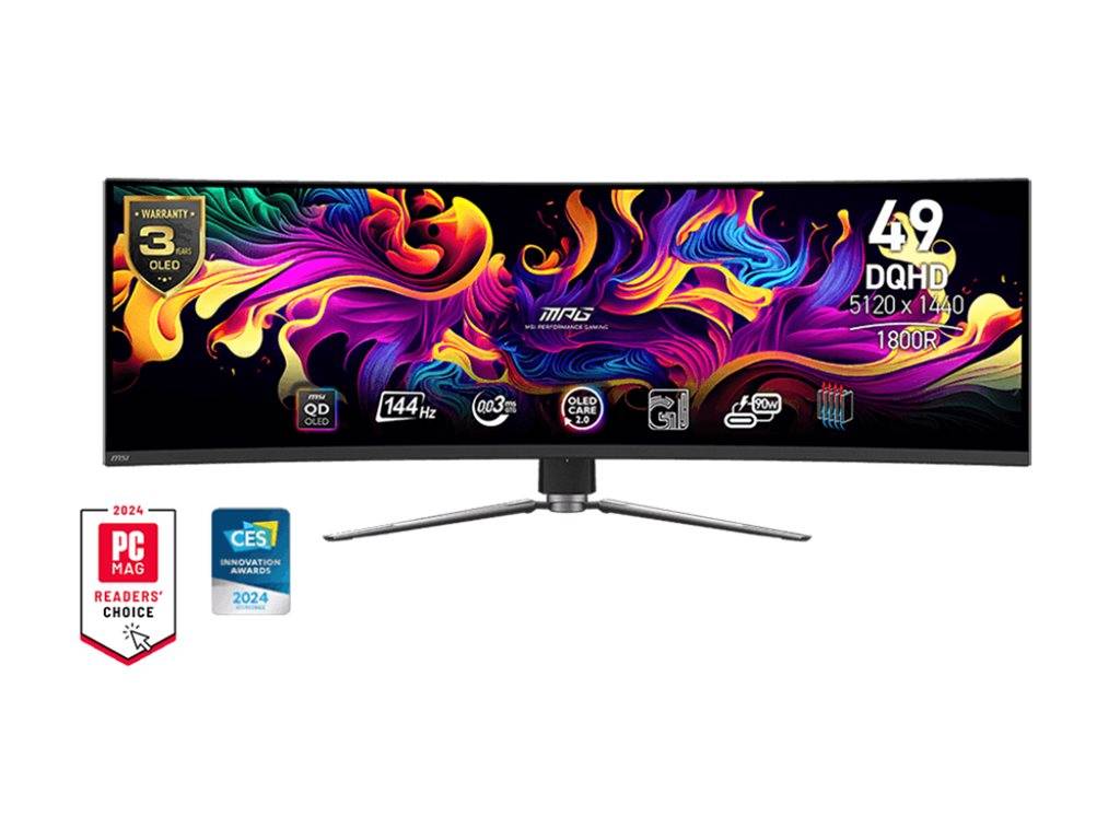 MSI MPG 491CQPDE QD-OLED - OLED-Monitor - Gaming - gebogen - 124.46 cm (49"")