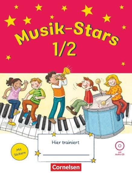 Musik-Stars - Grundwissen 1./2. Schuljahr - Übungsheft mit Lösungen und Audio-CD