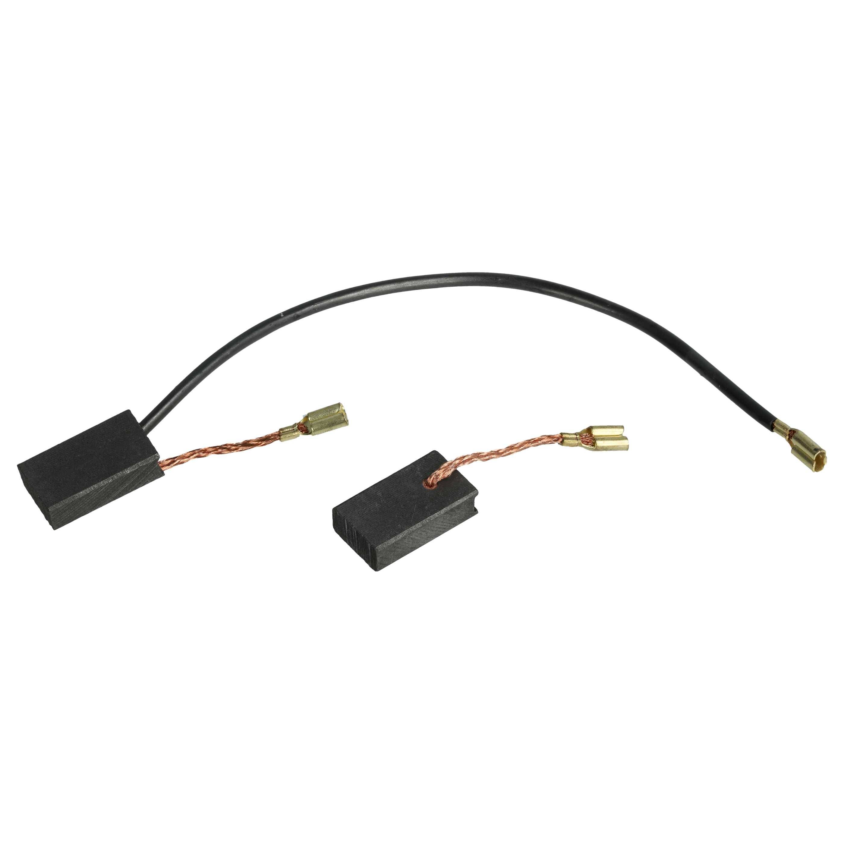 vhbw 2x Kohlebürste 4,9 x 9,9 x 17,2 mm kompatibel mit Bosch DC 125, WS 125 Winkelschleifer
