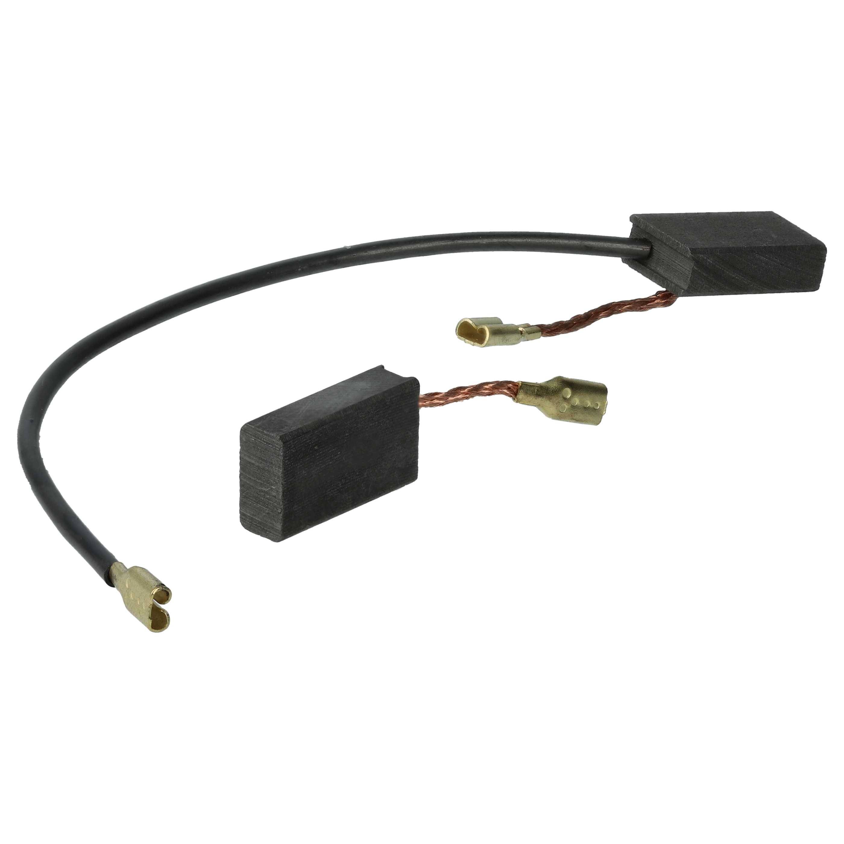 vhbw 2x Kohlebürste 4,9 x 9,9 x 17,2 mm kompatibel mit Bosch DC 125, WS 125 Winkelschleifer