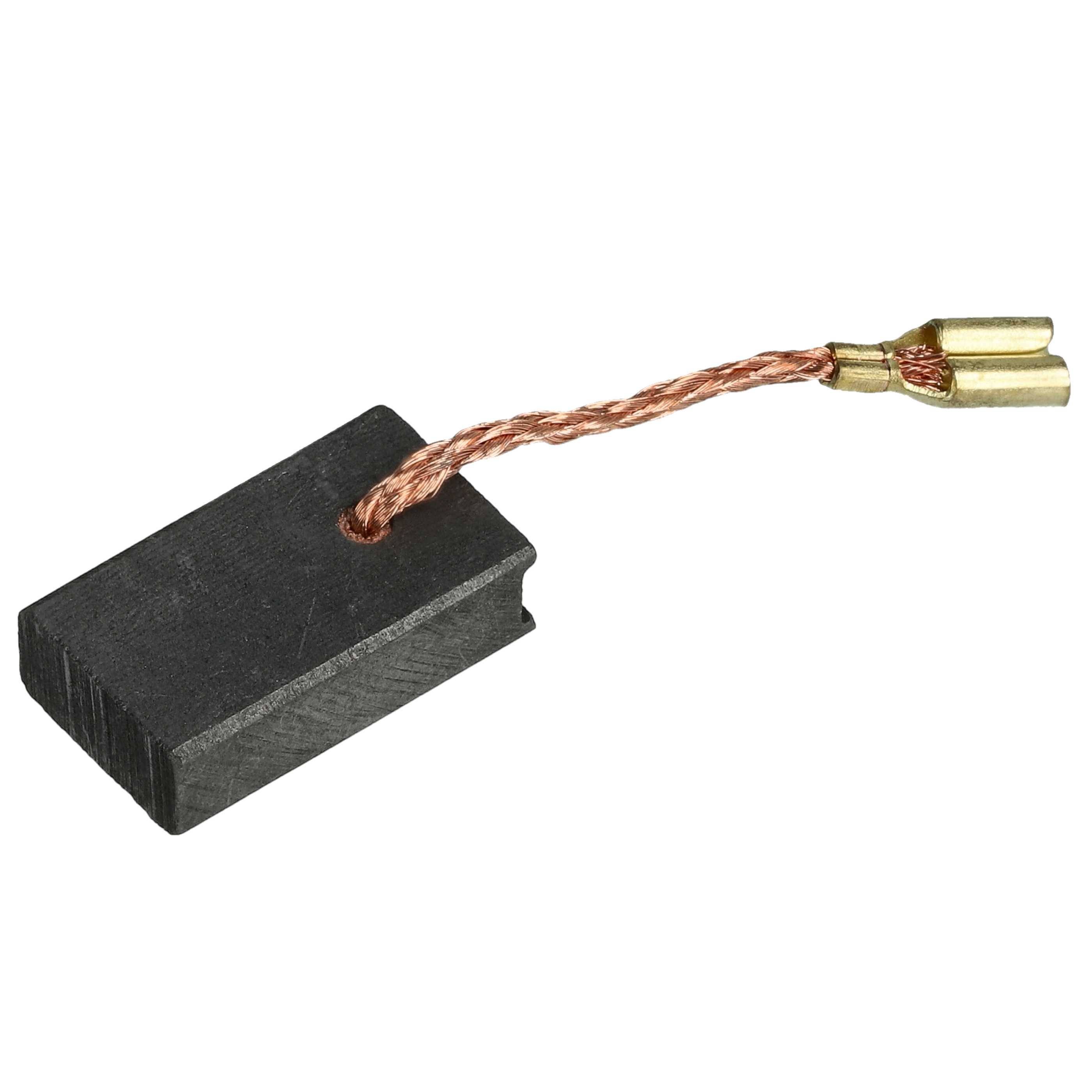 vhbw 2x Kohlebürste 4,9 x 9,9 x 17,2 mm kompatibel mit Bosch DC 125, WS 125 Winkelschleifer