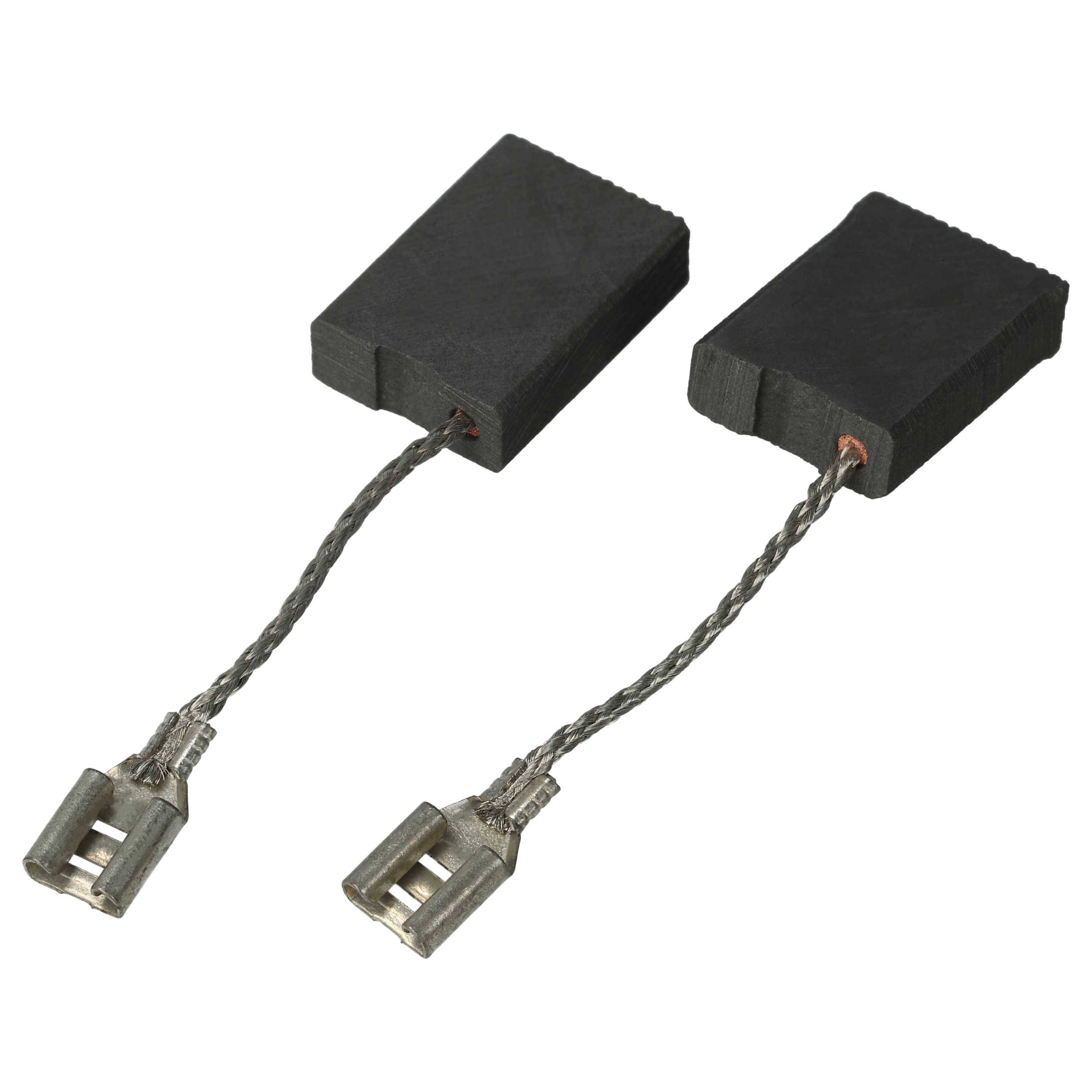 vhbw 2x Kohlebürste kompatibel mit Bosch 3 601 H83 M01, 3 601 H83 M00, 3 601 H83 101, 3 601 H82 Z00, 3 601 H82 Y01 Elektrowerkzeug - verzinkte Litze