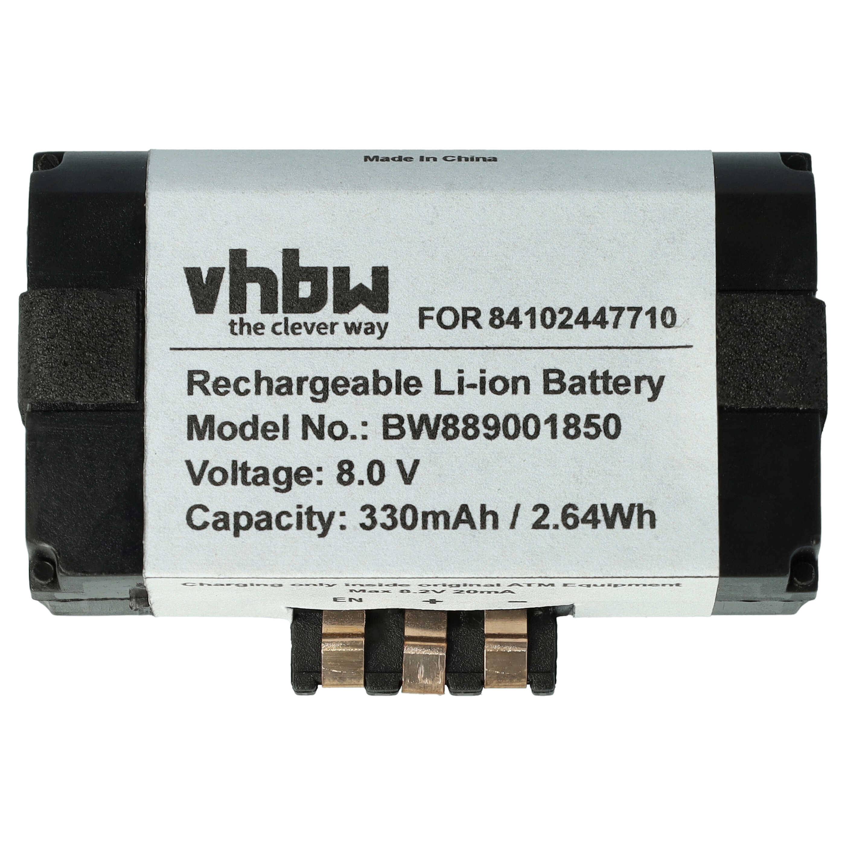 vhbw Akku kompatibel mit BMW F45, F46, F39, F82, F44, F34, F60, F36, F80, F32, F56, F33, F57, F55, F31, F48, F54 Auto (330 mAh, 8 V, Li-Ion)